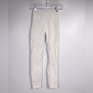 Lululemon Special Edition Leggings In Luon Fabric White Size 0